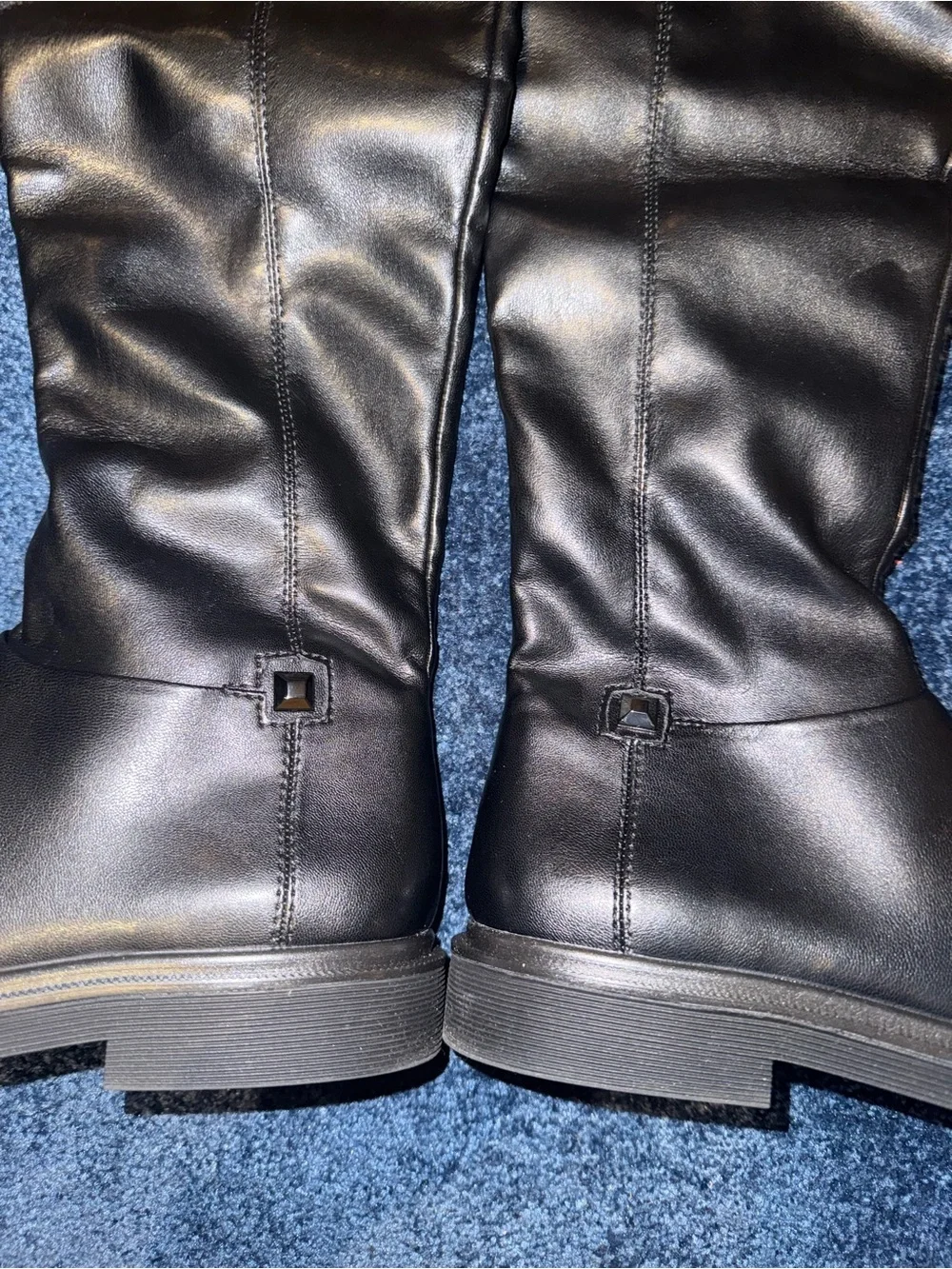 Franco Sarto Women’s Black Over-the-Knee Leather Boots